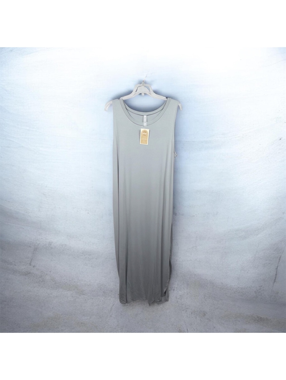 Zenana Outfitters Grey Maxi Tank Dress 2X NWT